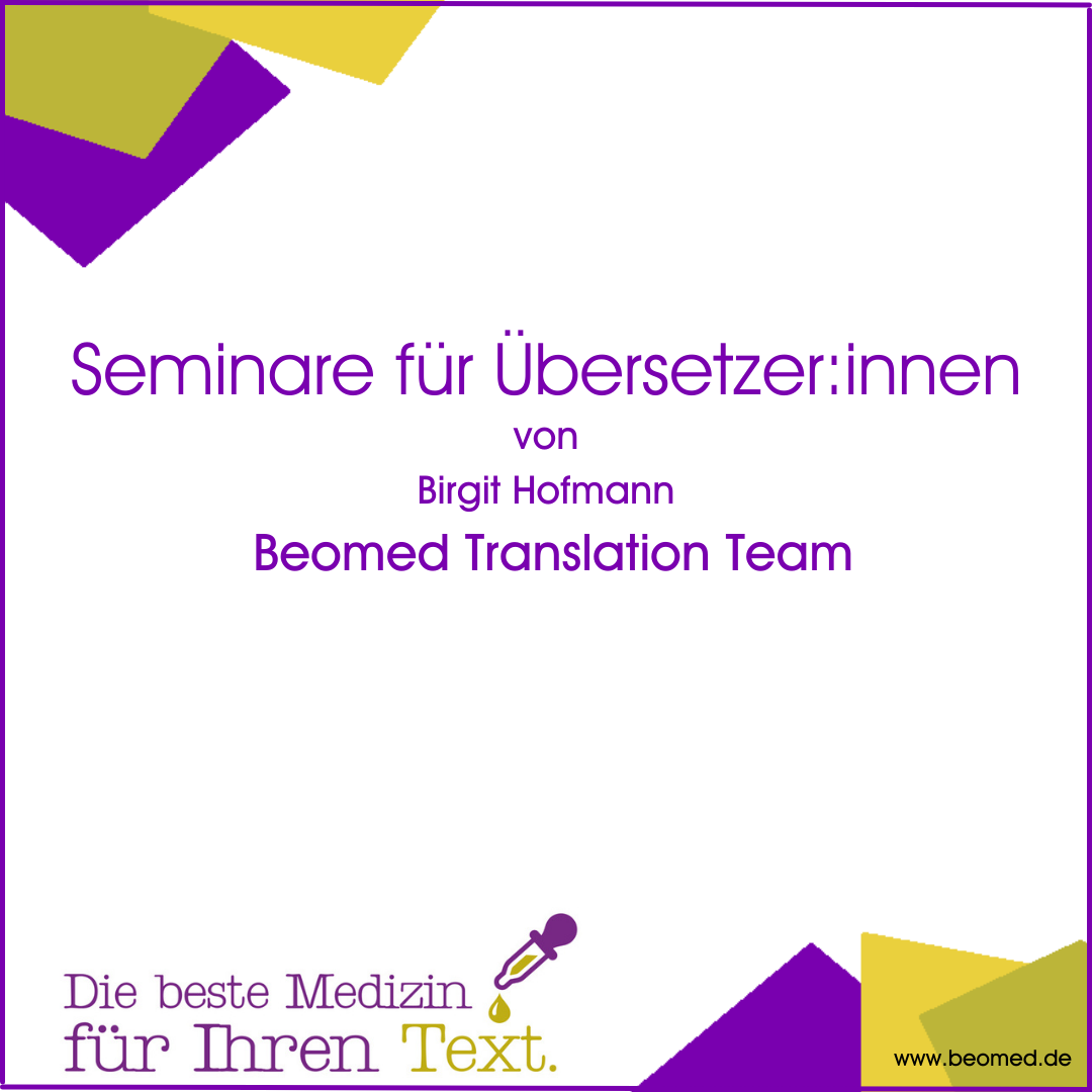Beomed Translation Team Seminare