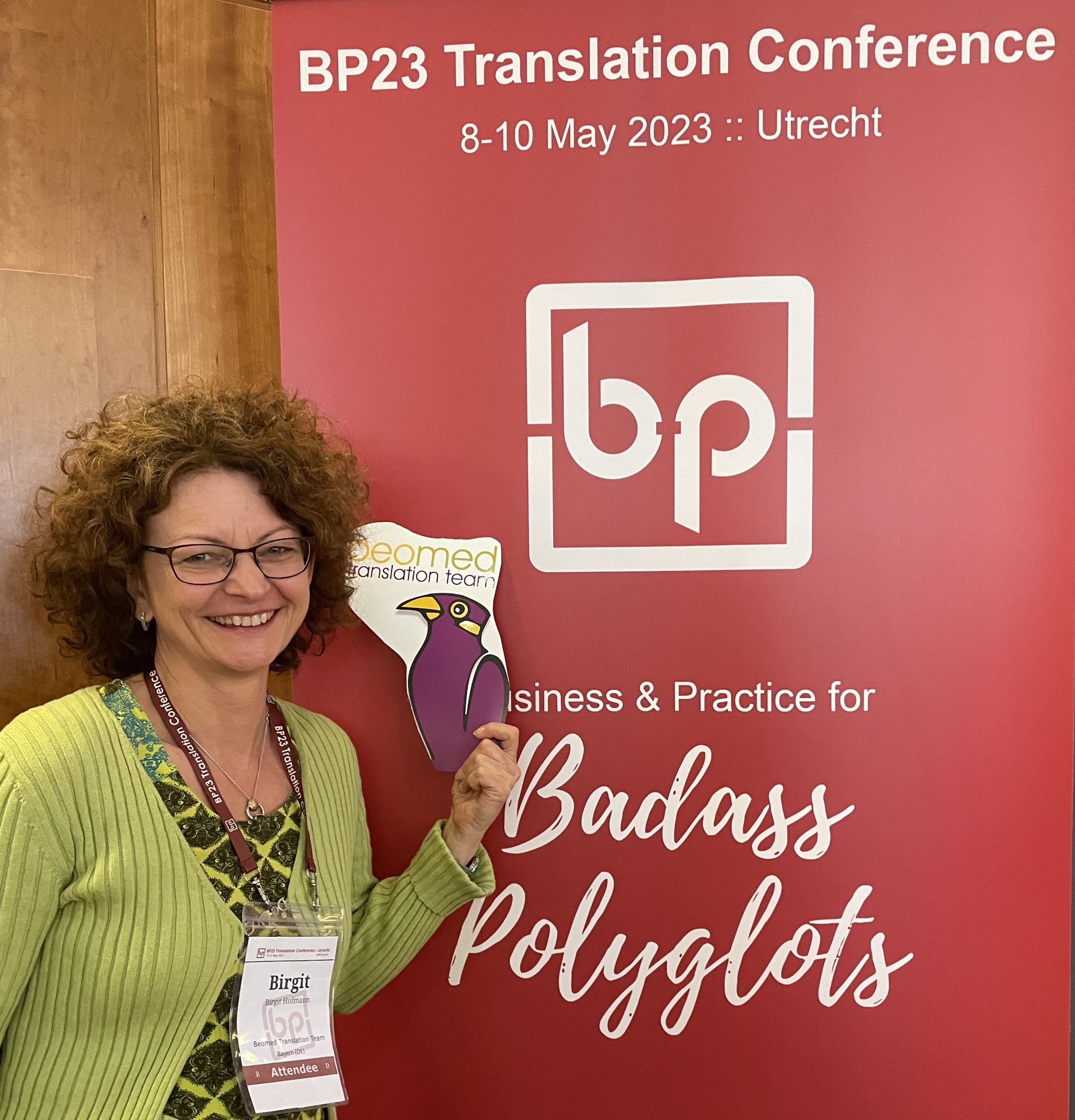 Birgit Hofmann bei der BPConf Translation Conference